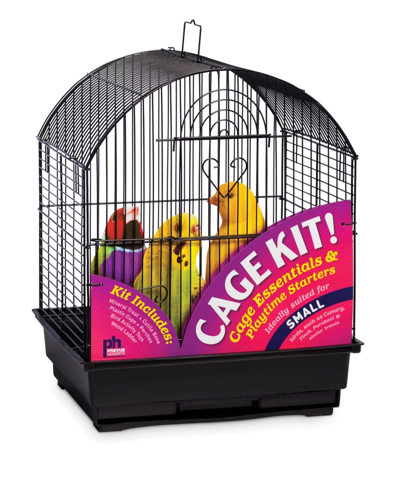 PH Prevue Hendryx Prevue Hendryx 91101 Round Roof Bird Cage Kit, Black, 3/8" - Image 1